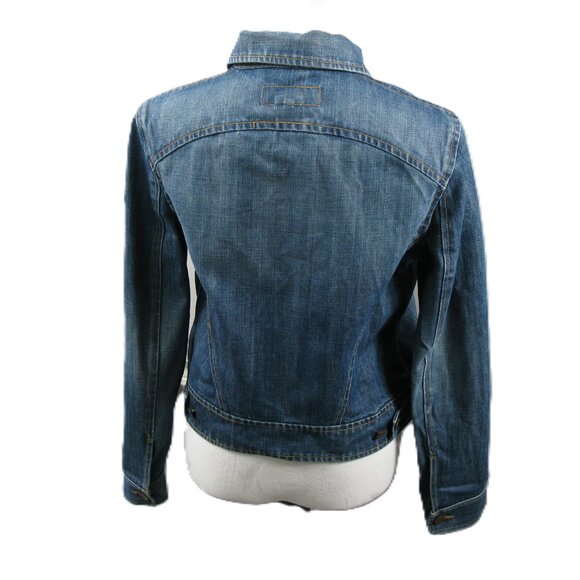 Fcuk Jeans Denim Button Front Jacket Size Medium - Picture 4 of 7